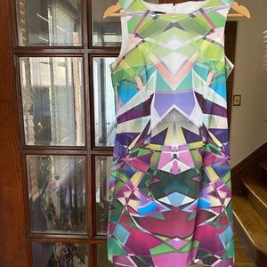 💎Vibrant geometric print sheath dress💎